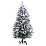 Artificial Hinged Christmas Tree with 150 LEDs & Ball Set 150 cm - Top-Down View