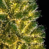 Artificial Christmas Tree 300 LEDs & Flocked Snow 180 cm - Side View