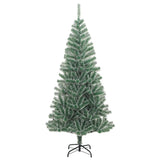 Artificial Christmas Tree 300 LEDs & Flocked Snow 180 cm - Top-Down View