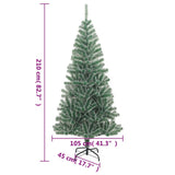 Artificial Christmas Tree 300 LEDs & Flocked Snow 210 cm