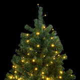 Artificial Hinged Christmas Tree 300 LEDs 180 cm - Front View