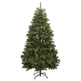 Artificial Hinged Christmas Tree 300 LEDs 210 cm - Top-Down View