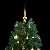 Artificial Hinged Christmas Tree with 300 LEDs & Ball Set 210 cm - Front View