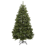 Artificial Hinged Christmas Tree with 300 LEDs & Ball Set 210 cm - 45-Degree Angle