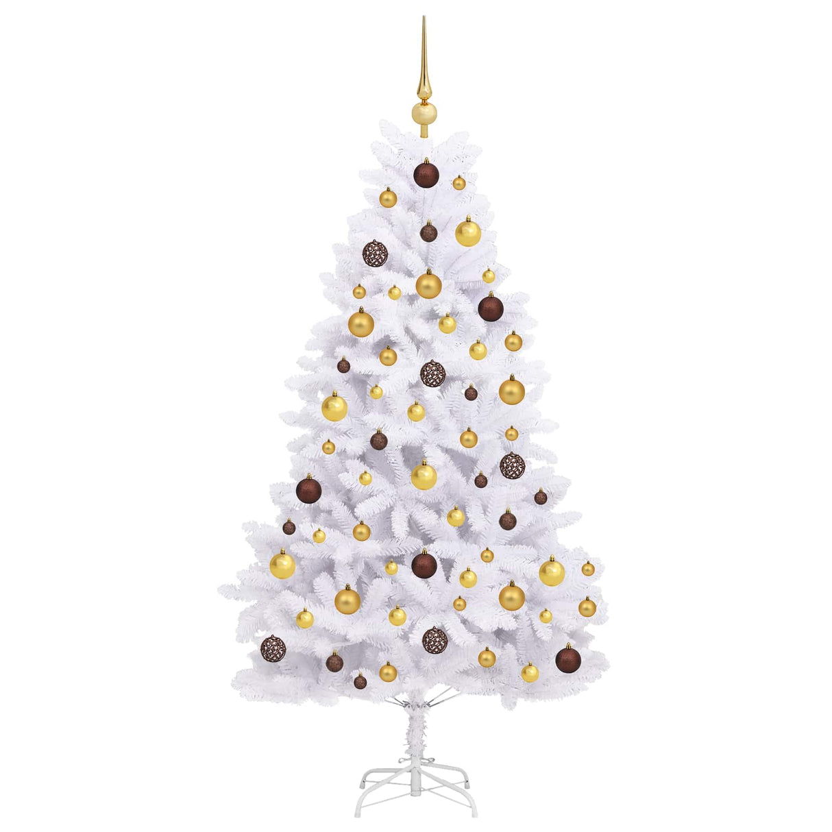 Artificial Christmas Tree White 90 x 90 x 180 cm PVC and Metal
