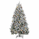Artificial Hinged Christmas Tree 300 LEDs & Ball Set 180 cm - Top-Down View