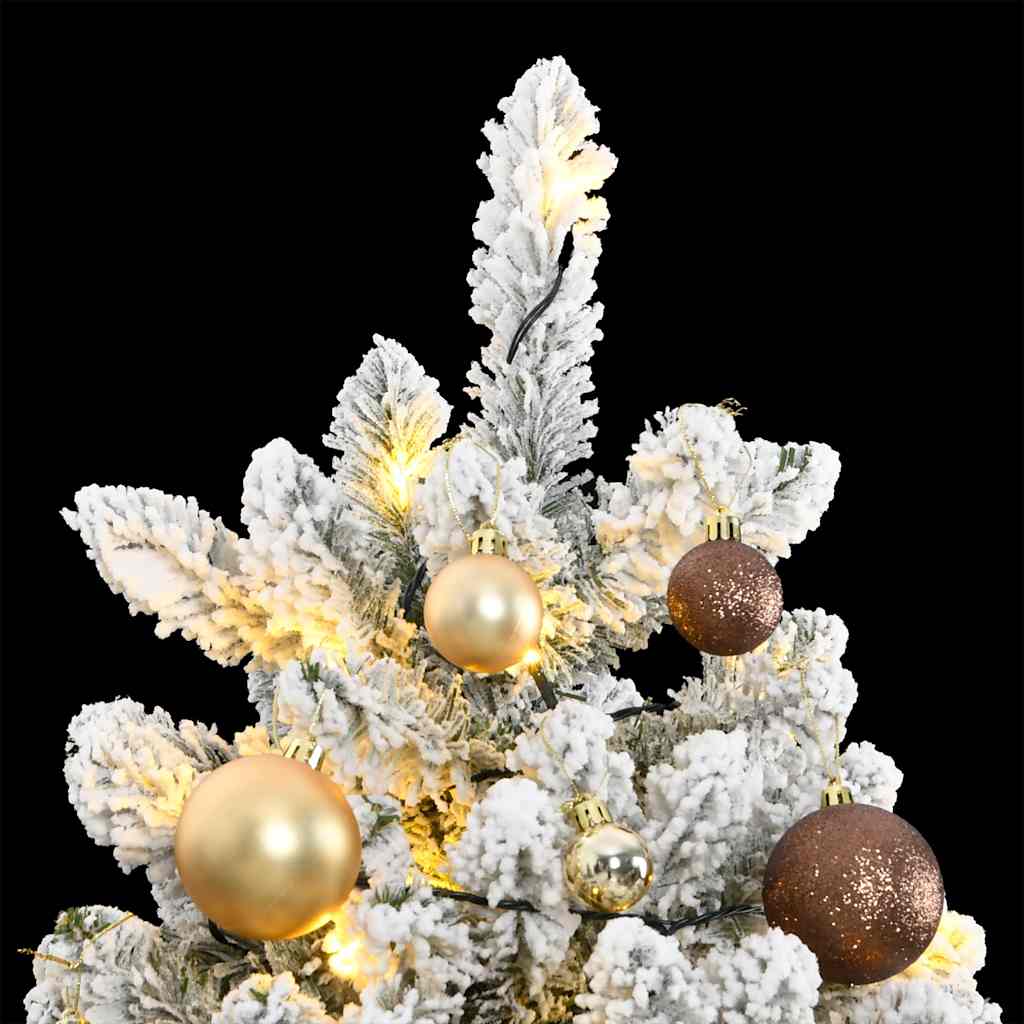 Artificial Hinged Christmas Tree 300 LEDs & Ball Set 210 cm