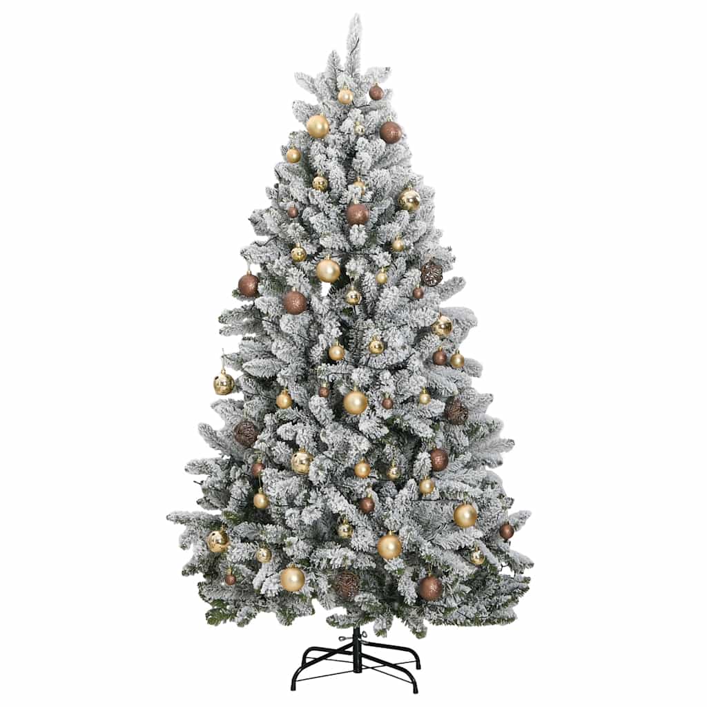Artificial Hinged Christmas Tree 300 LEDs & Ball Set 240 cm
