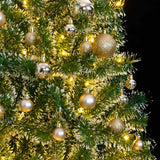Artificial Christmas Tree with 300 LEDs&Ball Set&Flocked Snow 180 cm - Side View