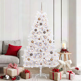Artificial Christmas Tree 180 cm PVC and Steel White