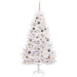Artificial Christmas Tree 180 cm PVC and Steel White