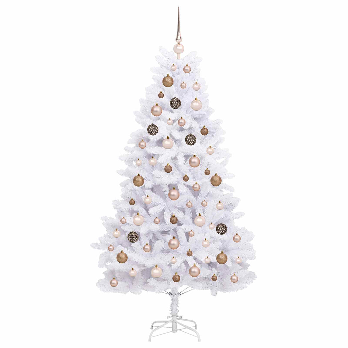 Artificial Christmas Tree 180 cm PVC and Steel White