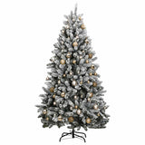 Artificial Hinged Christmas Tree 300 LEDs & Ball Set 180 cm - Top-Down View
