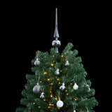 Artificial Hinged Christmas Tree with 300 LEDs & Ball Set 180 cm - Front View