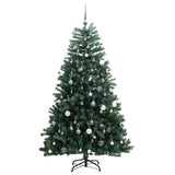Artificial Hinged Christmas Tree with 300 LEDs & Ball Set 180 cm - Top-Down View