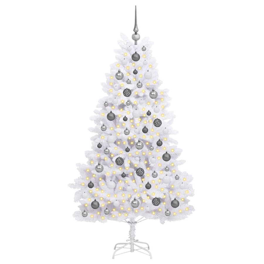 Artificial Christmas Tree 180 cm PVC and Steel White