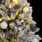 Artificial Hinged Christmas Tree 300 LEDs & Ball Set 180 cm - Side View