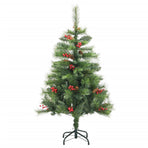 Artificial Hinged Christmas Tree 150 LEDs 120 cm