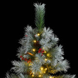 Artificial Hinged Christmas Tree 150 LEDs 120 cm - Front View