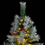 Artificial Hinged Christmas Tree 150 LEDs 150 cm - Front View