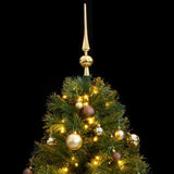 Artificial Hinged Christmas Tree with 150 LEDs & Ball Set 150 cm