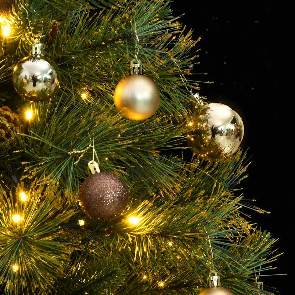 Artificial Hinged Christmas Tree with 150 LEDs & Ball Set 150 cm