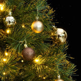 Artificial Hinged Christmas Tree with 150 LEDs & Ball Set 150 cm