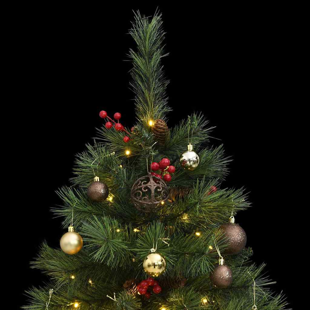 Artificial Hinged Christmas Tree with 150 LEDs & Ball Set 120 cm