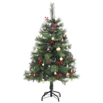 Artificial Hinged Christmas Tree with 150 LEDs & Ball Set 120 cm