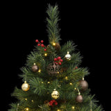 Artificial Hinged Christmas Tree with 150 LEDs & Ball Set 150 cm
