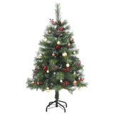 Artificial Hinged Christmas Tree with 150 LEDs & Ball Set 150 cm