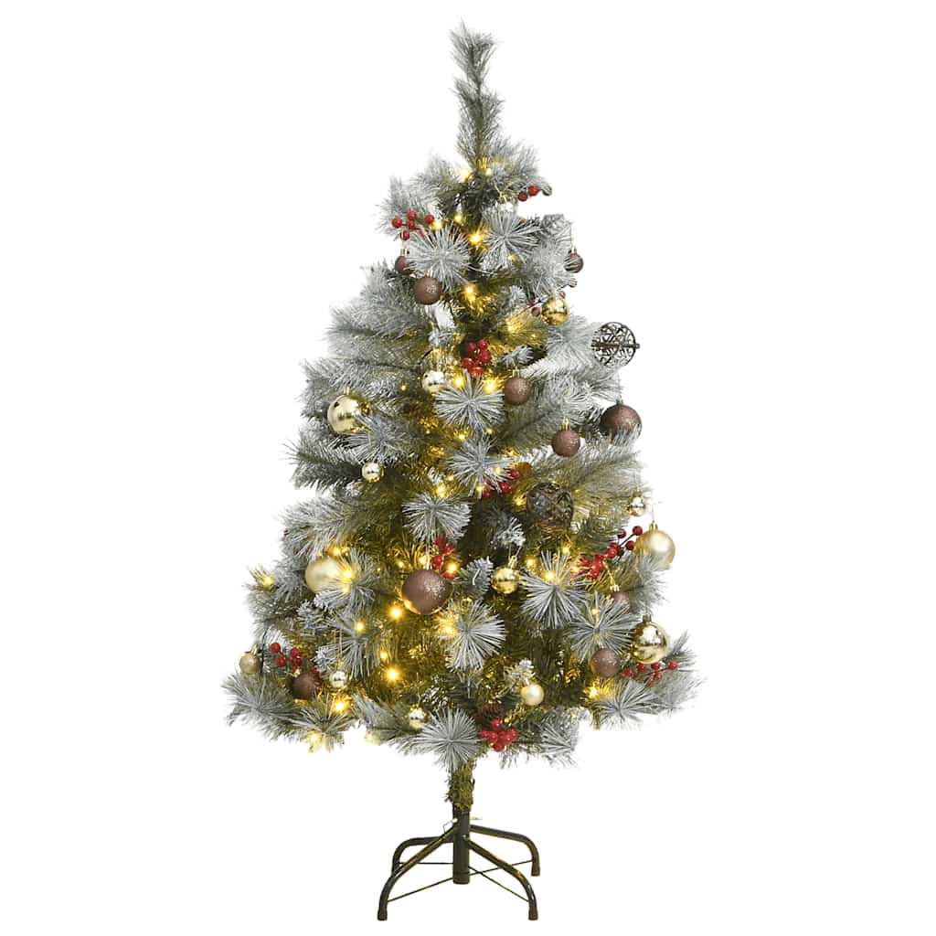 Artificial Hinged Christmas Tree with 150 LEDs & Ball Set 150 cm