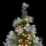 Artificial Hinged Christmas Tree with 150 LEDs & Ball Set 150 cm