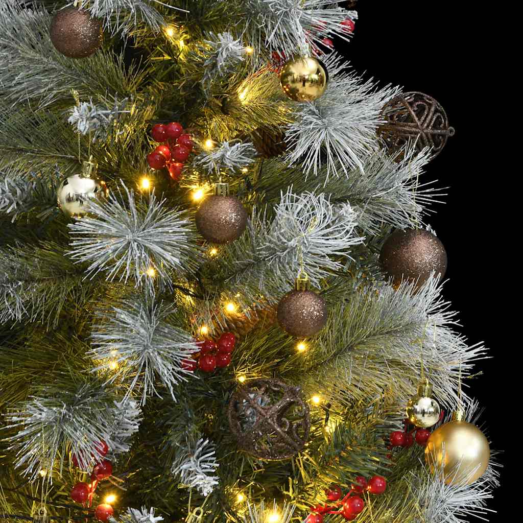 Artificial Hinged Christmas Tree with 150 LEDs & Ball Set 150 cm