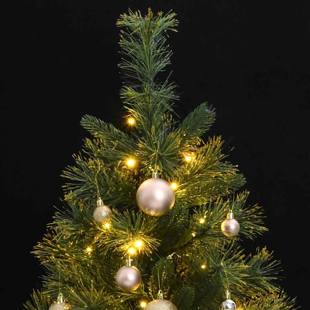 Artificial Hinged Christmas Tree with 150 LEDs & Ball Set 120 cm
