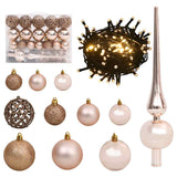 Artificial Hinged Christmas Tree with 150 LEDs & Ball Set 120 cm - Close-Up Angle