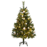 Artificial Hinged Christmas Tree with 150 LEDs & Ball Set 150 cm