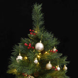 Artificial Hinged Christmas Tree with 150 LEDs & Ball Set 150 cm