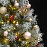 Artificial Hinged Christmas Tree with 150 LEDs & Ball Set 150 cm