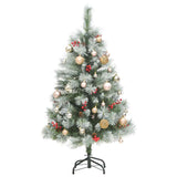 Artificial Hinged Christmas Tree with 150 LEDs & Ball Set 150 cm - Top-Down View
