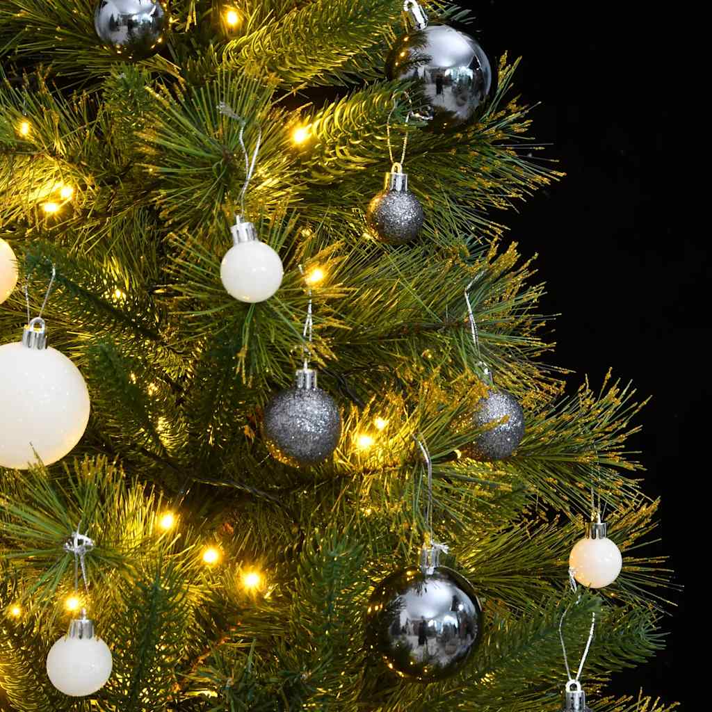 Artificial Hinged Christmas Tree with 150 LEDs & Ball Set 120 cm