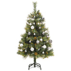 Artificial Hinged Christmas Tree with 150 LEDs & Ball Set 120 cm
