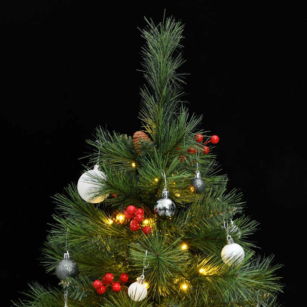 Artificial Hinged Christmas Tree with 150 LEDs & Ball Set 150 cm
