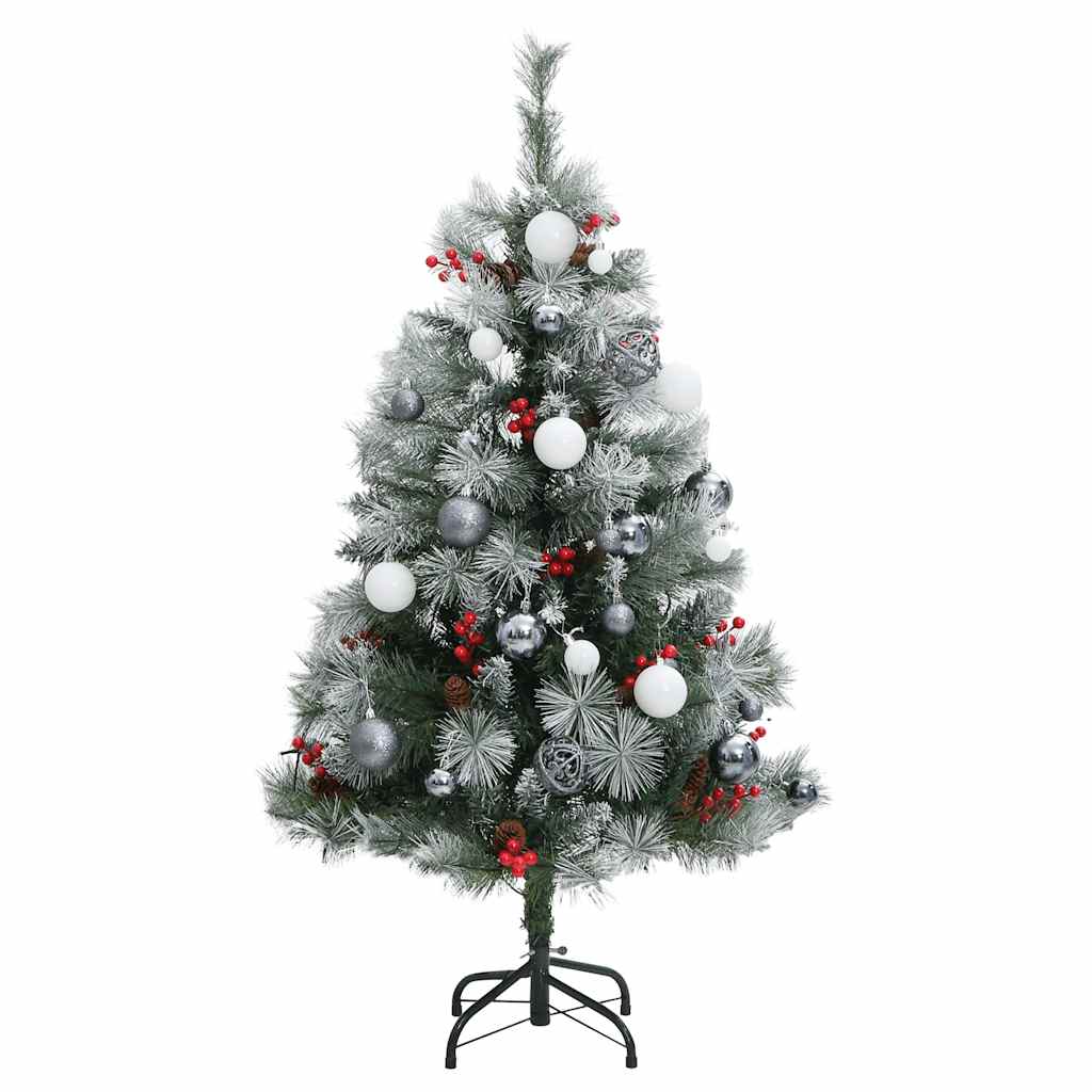 Artificial Hinged Christmas Tree with 150 LEDs & Ball Set 120 cm