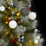 Artificial Hinged Christmas Tree with 150 LEDs & Ball Set 150 cm - Side View