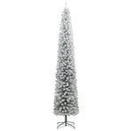 Slim Christmas Tree 300 LEDs & Flocked Snow 270 cm