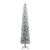Slim Christmas Tree 300 LEDs & Flocked Snow 300 cm