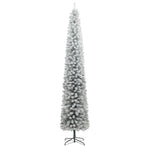 Slim Christmas Tree 300 LEDs & Flocked Snow 300 cm