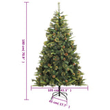 Artificial Hinged Christmas Tree 300 LEDs 180 cm - Extra Image