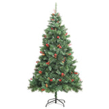 Artificial Hinged Christmas Tree 300 LEDs 180 cm - Top-Down View